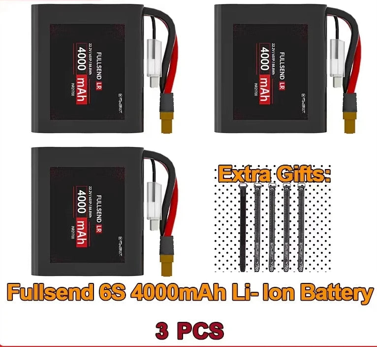 iFlight Fullsend LR 6S 4000mAh Low Multiplier Range Long Range Li-Ion Battery for Chimera7 Pro V2 Chimera9 ECO F6 BOB57