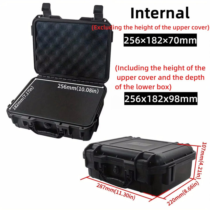 FNICEL Waterproof Hard Carry Case with Pre-Cut Sponge — Drone, FPV, Camera & Equipment Protection