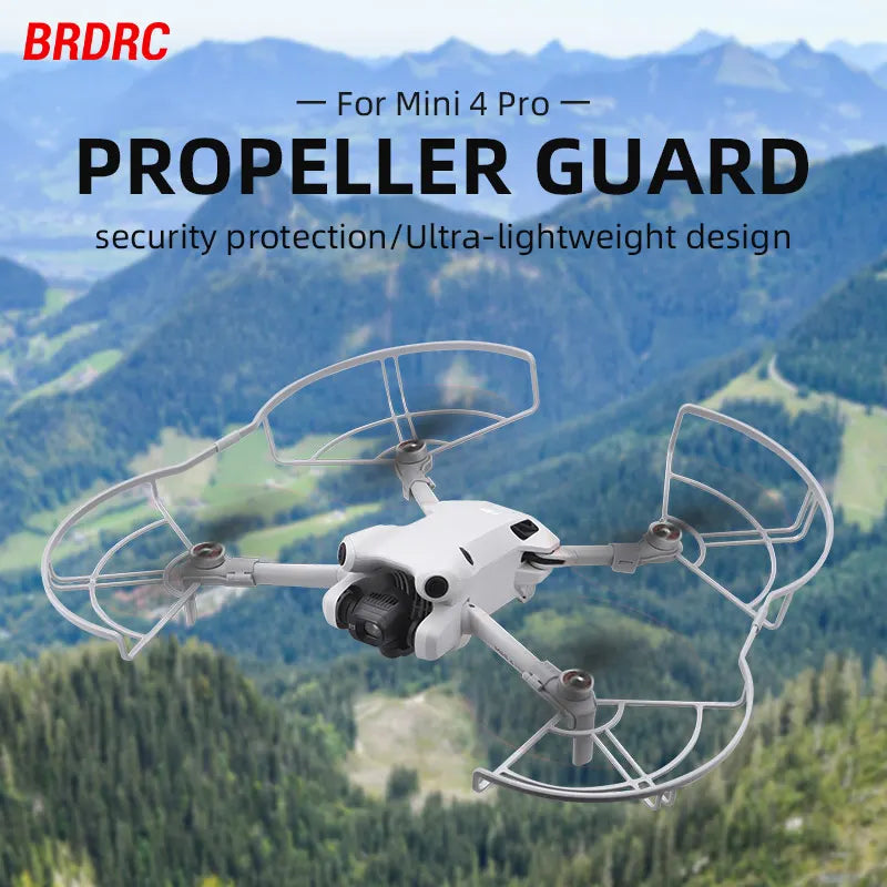 BRDRC Landing Gear for DJI Mini 4 Pro Drone Lightweight Foldable Extended Leg Protector Soft Fit for Mini 4 Pro Accessories