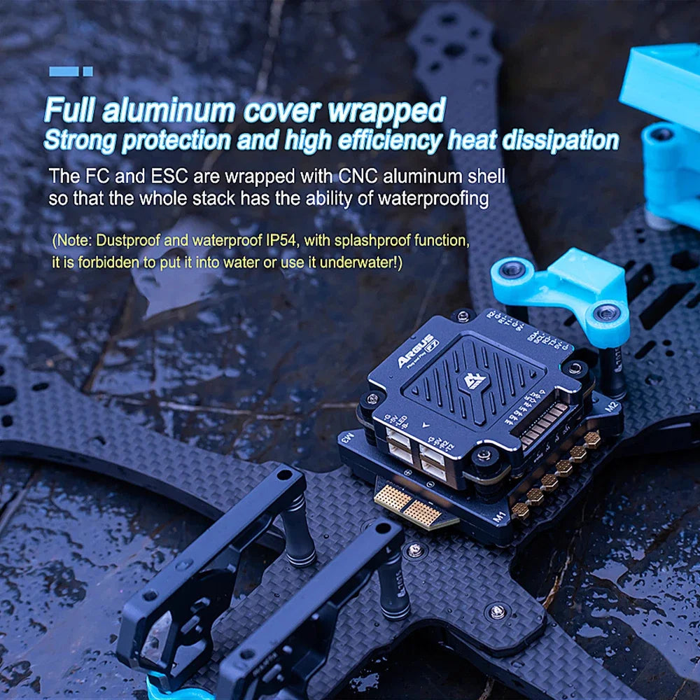 Axisflying Argus Pro 55A/ 65A & F7 STACK Dustproof and Waterproof IP54 Support X8 16MB Black box M3-30.5*30.5mm For RC FPV Drone