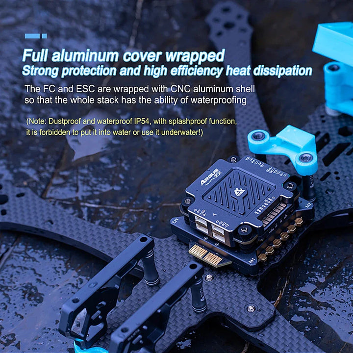 Axisflying Argus Pro 55A/ 65A & F7 STACK Dustproof and Waterproof IP54 Support X8 16MB Black box M3-30.5*30.5mm For RC FPV Drone