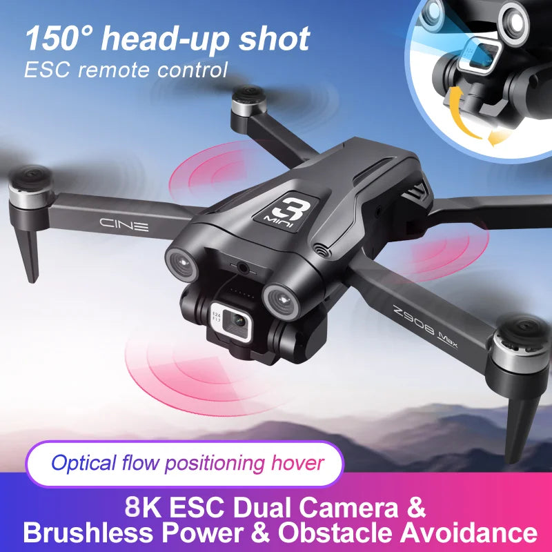 2024 Original Z908 Pro Max Drone Brushless Motor 8K GPS Professional Dual HD Aerial Photography Obstacle Avoidance Quadrotor