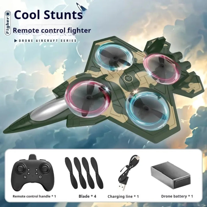 RC Foam Fighter Drone - Gravity Sensing Glider Helicopter Toy