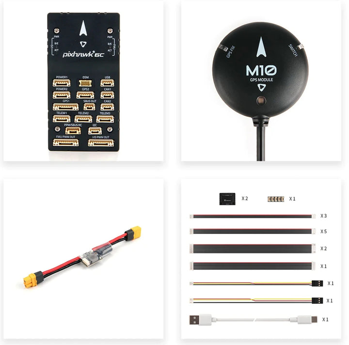 Holybro Pixhawk 6C Flight Controller — PX4/ArduPilot, Metal Shell, M10/M9N GPS Options