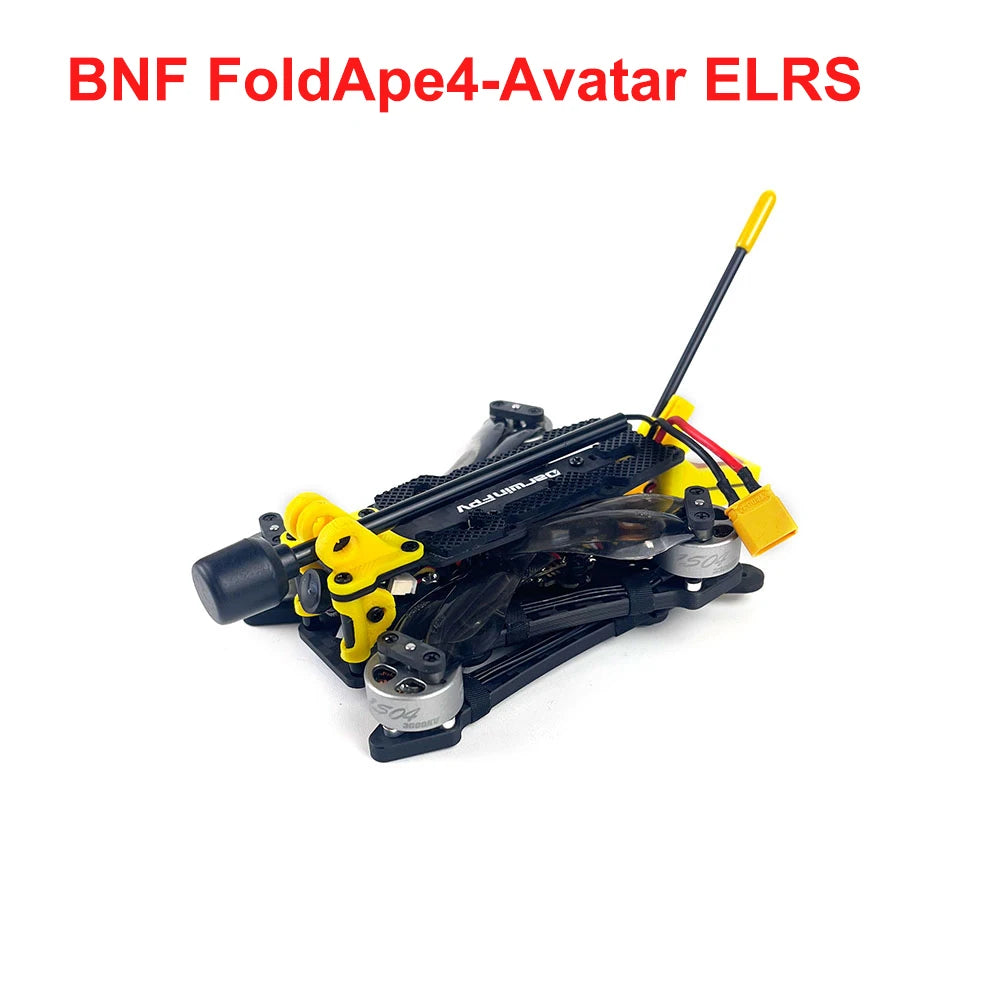 DarwinFPV FoldApe4 RTF 4" Foldable FPV Drone - F411 15A ELRS 1504 3800KV