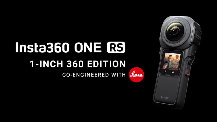 Insta360 ONE RS 1-Inch 360 Edition — 6K 360°, Dual 1" Sensors, 48MP, FlowState, Night Shot, 5m Waterproof, 1445mAh, microSD 512GB