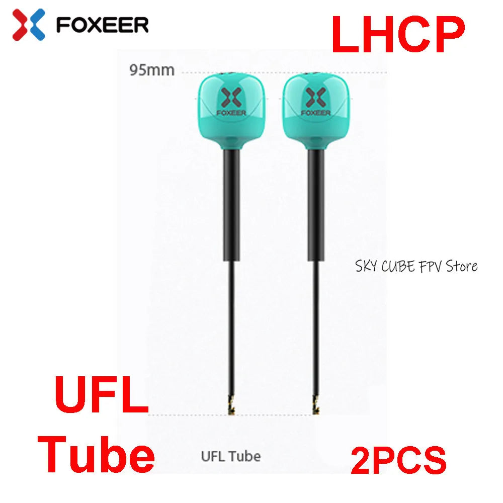 Foxeer Lollipop 4 Plus 5.8G 2.6dBi FPV Antenna - RHCP/LHCP SMA/MMCX/UFL Long Range Racing Drone (2PCS)