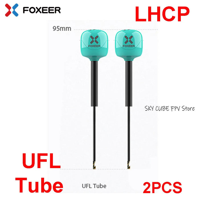 Foxeer Lollipop 4 Plus 5.8G 2.6dBi FPV Antenna - RHCP/LHCP SMA/MMCX/UFL Long Range Racing Drone (2PCS)