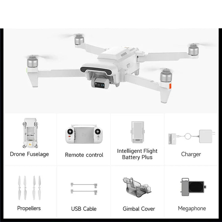 FIMI X8 Tele Max Camera Drone — Dual Sony, 30x Hybrid Zoom, 4K/60fps HDR, 48MP DNG, 20km RokLink 5.0, 47-Min Flight, GPS, FAA/EASA Remote ID
