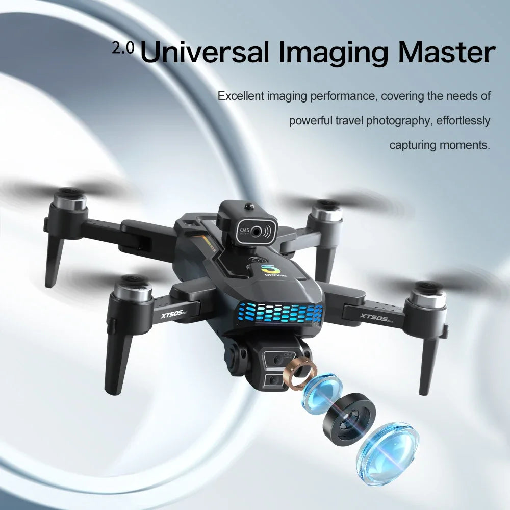 Drone GPS Return 4K 8K HD Three Camera 5G WiFi FPV 360° Laser Obstacle Avoidance Brushless Motor RC Quadcopter Dron RC Toys