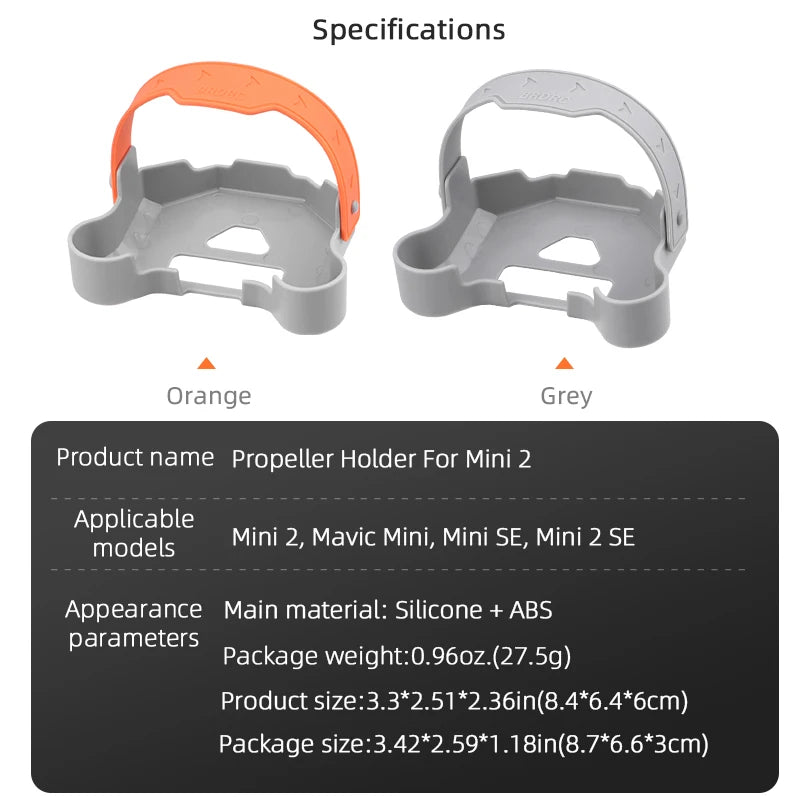 BRDRC Propeller Holder For DJI Mini 4K/Mini 2 SE Drone Stabilizer Bracket Protective Belt Fixing Mount Drone Accessories