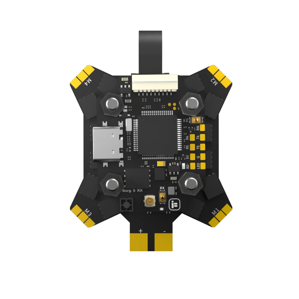 iFlight Borg 5S RX Stack (60R ESC) Flight Controller Built-in ELRS 2.4GHz Receiver Support LIHV battery for Racing FPV Parts