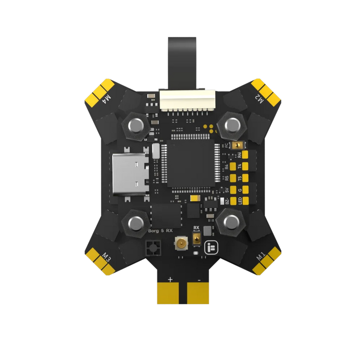 iFlight Borg 5S RX Stack (60R ESC) Flight Controller Built-in ELRS 2.4GHz Receiver Support LIHV battery for Racing FPV Parts