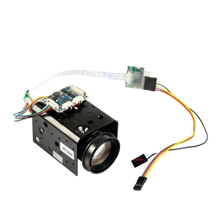 Foxeer 30x Optical Zoom Camera — 700TVL, Sony CCD + Effio DSP, PWM Control, AHD/CVI/CVBS, 10x/30x, for FPV UAV & Fixed-Wing
