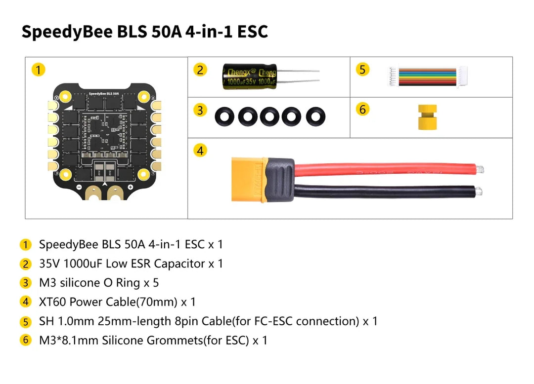 In Stock SpeedyBee F405 V3 3-6S 30X30mm FPV Stack  F405 Flight Controller  50A 4in1 ESC for FPV Freestyle Drones DIY Parts