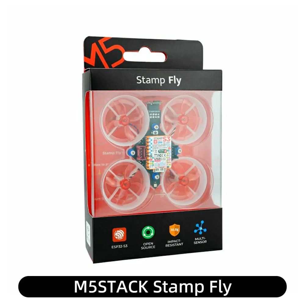M5STACK Stamp Fly Programmable Open-source Quadcopter Development Board Kit M5StampS3 main controller