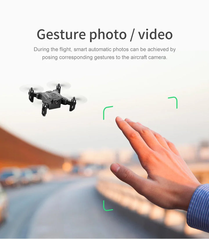 Lenovo V2 Mini Pocket Elf Drone With Camera 4k 1080p Fpv Rc Drone Profesional Five-sided Obstacle Avoidance Helicopter Drone Toy