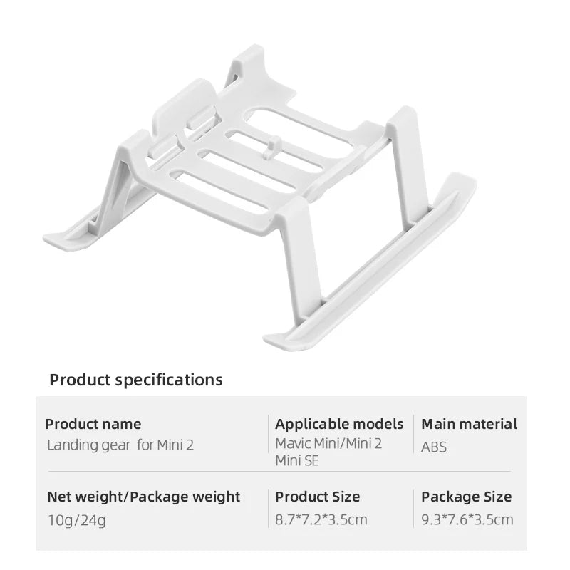 Height Extender for DJI Mini 4K/Mavic Mini 2/Mini SE Landing Gear Support Leg Stand Mount Expansion Protector Drone Accessories