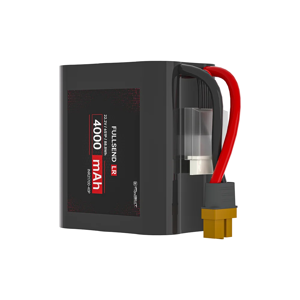 iFlight FULLSEND 6S 4000mAh 22.2V Li-Ion Battery — EVE INR21700-40P, XT60H, 12.5C, 88.8Wh, Long-Range FPV