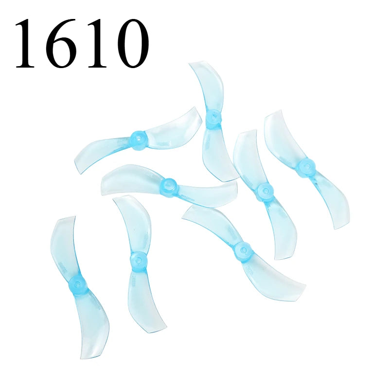 Gemfan 1610 40mm 2-Blade Micro Whoop Props 4 Pairs 1mm/1.5mm for 1102 Motors
