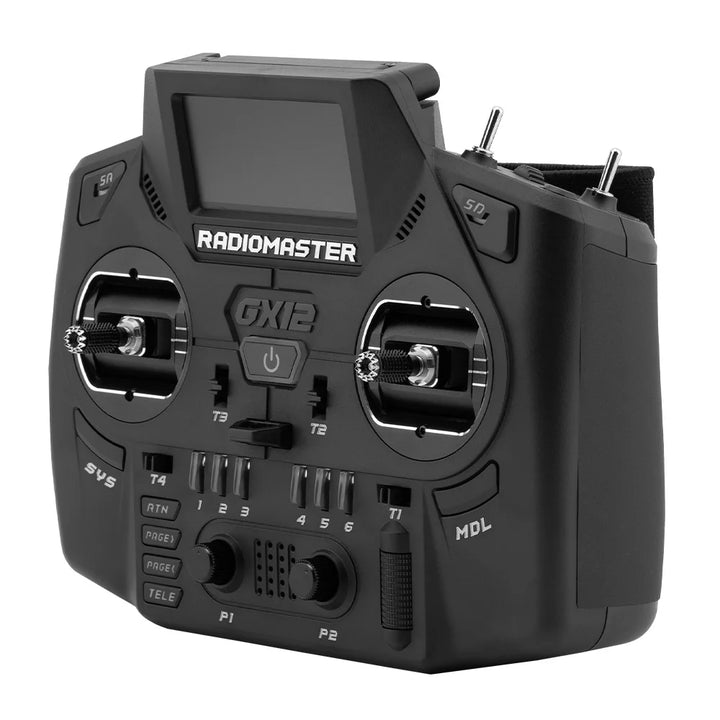 RadioMaster GX12 RC Radio Controller — Dual-Band ELRS Gemini-X, 2.4GHz/900MHz, EdgeTX, CNC Hall Gimbals, FCC