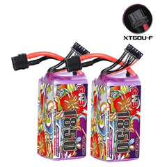 GNB 6S LiPo Battery 2-Pack — 22.8V, 120C/150C, XT60, FPV Racing Drone (1100/1300/1500/1850mAh)