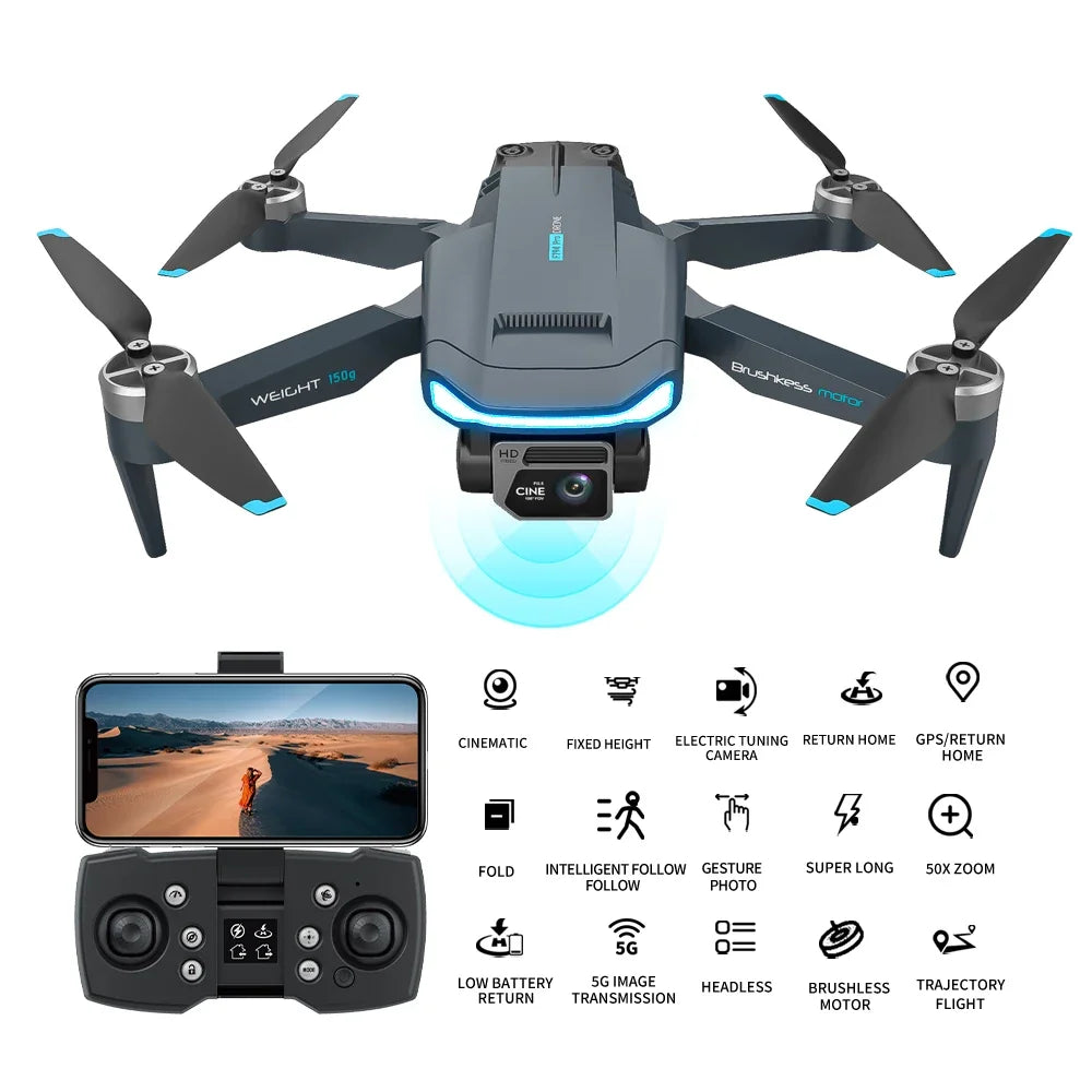 Mini Brushless Folding UAV with GPS and Dual Camera for Aerial Photography 