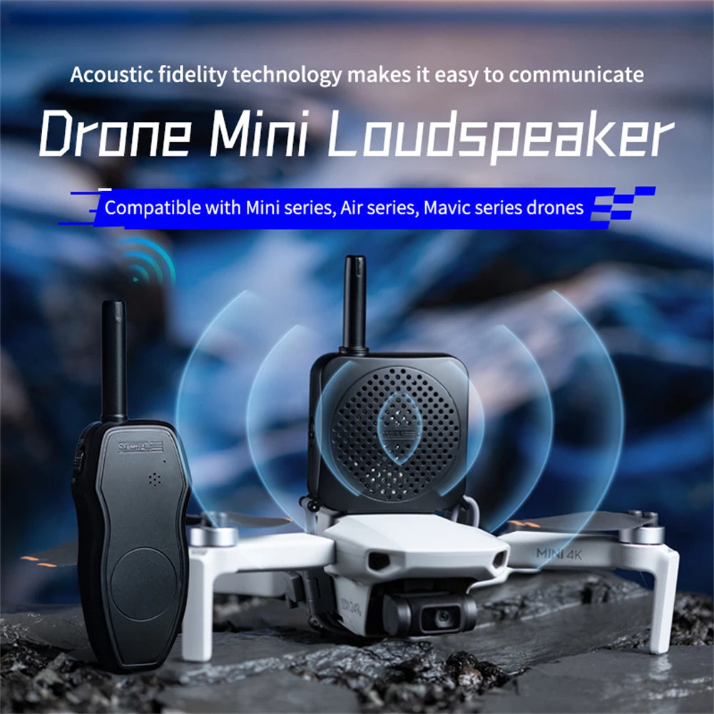 Drone Real-Time Megaphone Wireless Portable Speaker Long Distance Microphone Compatible With DJI MINI3/AIR3 Drone Accessories