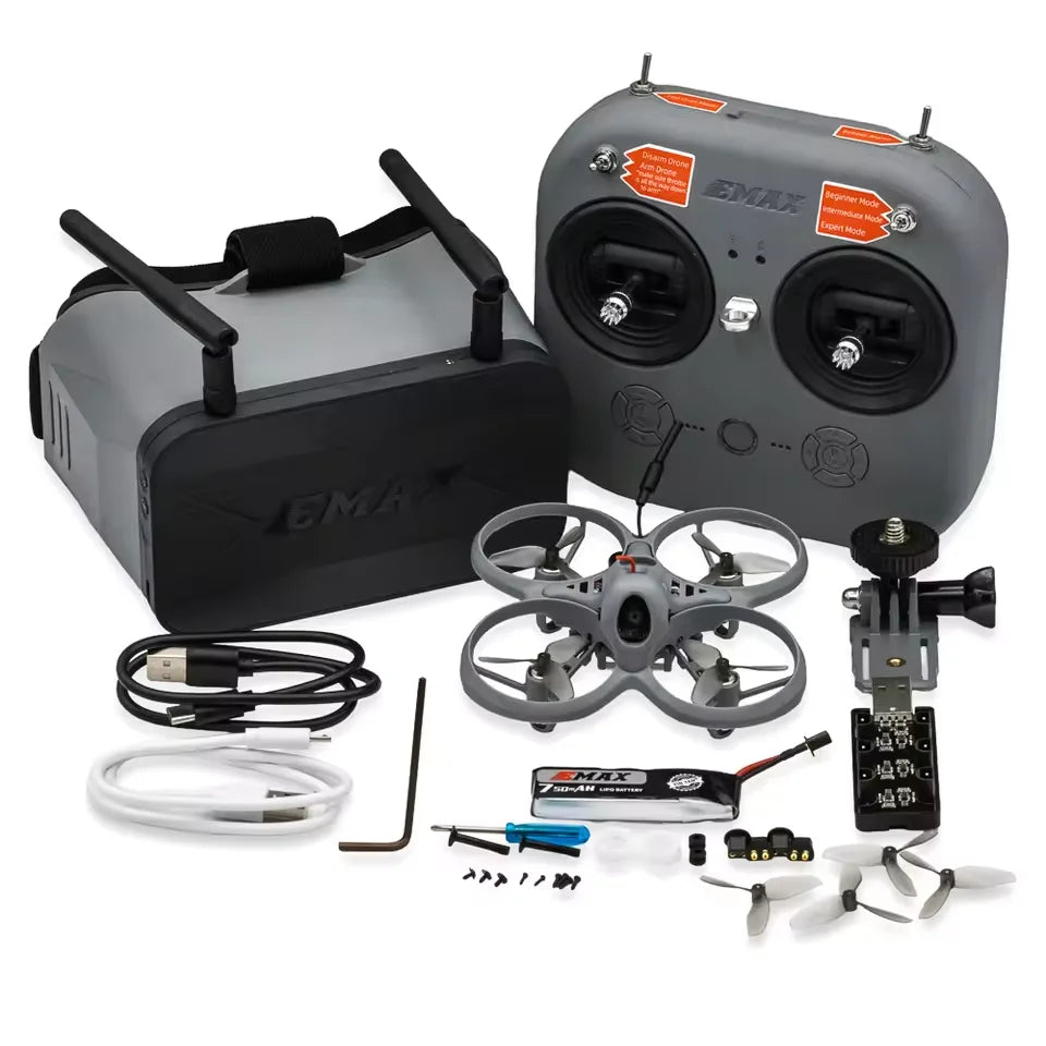 EMAX Tinyhawk Lite 75mm Micro Whoop FPV Drone ELRS 2.4G BNF / RTF with Goggles