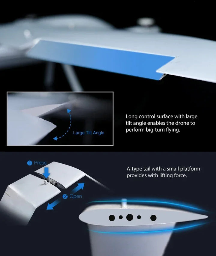 FOXTECH BABYSHARK260 VTOL Fixed Wing UAV for Long Range Inspection and Mapping