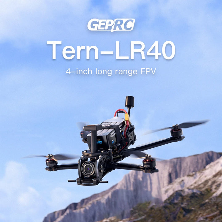 GEPRC Tern-LR40 Analog FPV Drone 4 Inch with GPS D-C-Type Structure/Caddx Ratel2 Camera/Compatible GP Mount/Taker G4 45A AIO