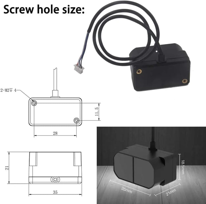 Benewake TFmini Plus LiDAR Sensor IP65 Waterproof 12m Range