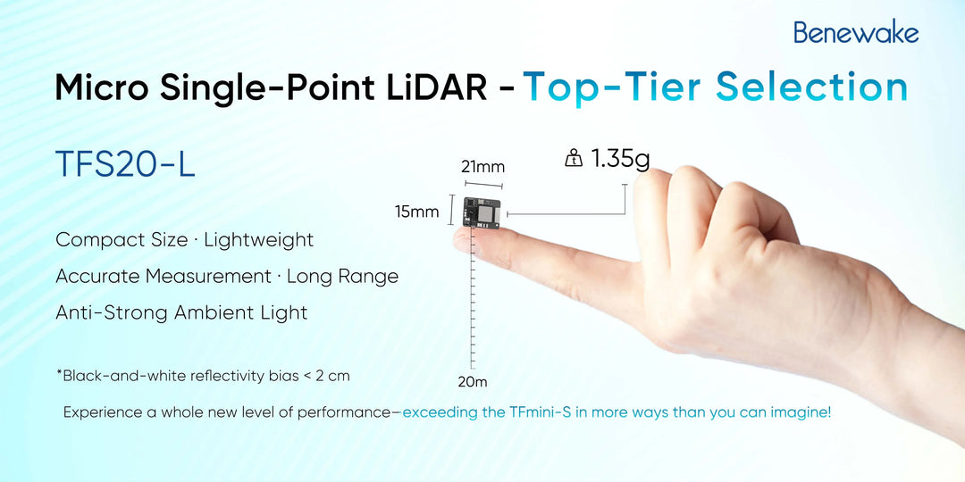 Benewake TFS20-L LiDAR Module 20m Range for Drones and Robots