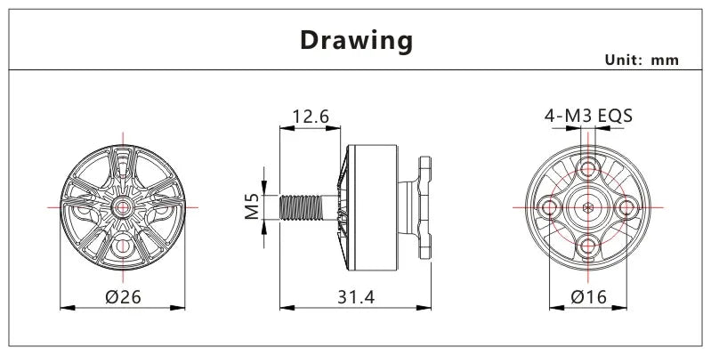 4Pcs VCI Vulcan 2207 LT 2160KV FAI World Champion Motor Green Red Low Energy Consumption 14524RPM 24V Drone Racing Motor