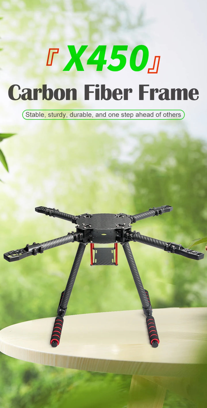 X400 X450 X500 X550 Carbon Fiber Quadcopter Frame Kit, 4-Axis FPV Training Drone for 8-13 Inch Propeller