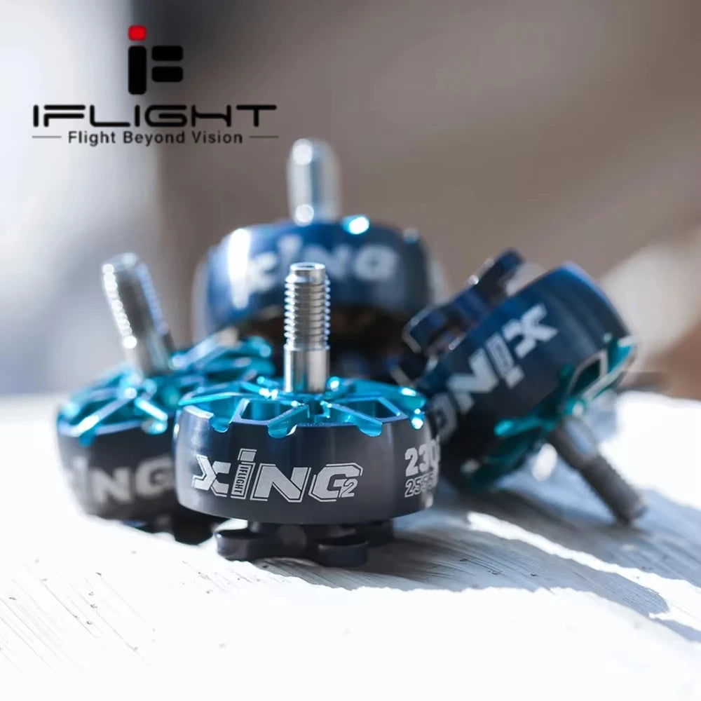 iFlight XING2 XING V2 2207 / 2306 1755 / 1855 / 2555 / 2755KV 4-6S Brushless FPV Motor with 5mm Shaft for RC FPV Drones