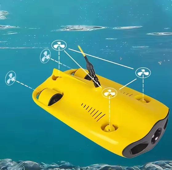 CHASING Gladius Mini Underwater ROV — 4K UHD Camera, 100m Tether, 3 Thrusters, 2 Knots, 100m Depth Rating, CE
