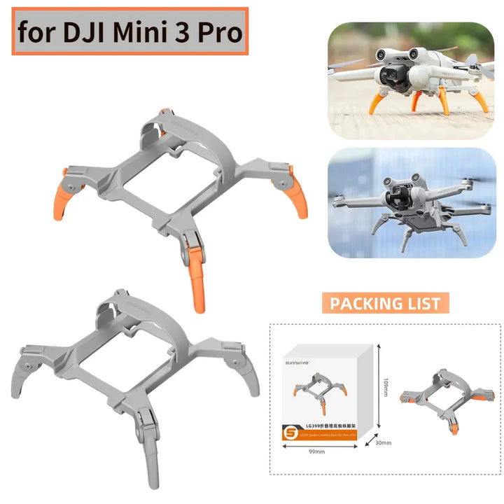 Spider Increased Height Tripod Drone Foldable Landing Gear for DJI Mini 3 Pro
