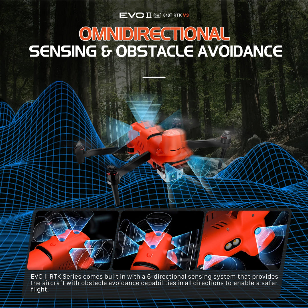 Autel 640T RTK V3 Drone - 6K HD Camera 640x512 Thermal Centimeter-Level RTK Positioning Mapping Search