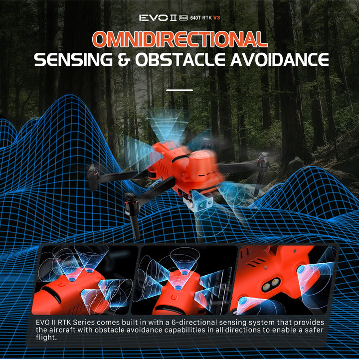 Autel 640T RTK V3 Drone - 6K HD Camera 640x512 Thermal Centimeter-Level RTK Positioning Mapping Search