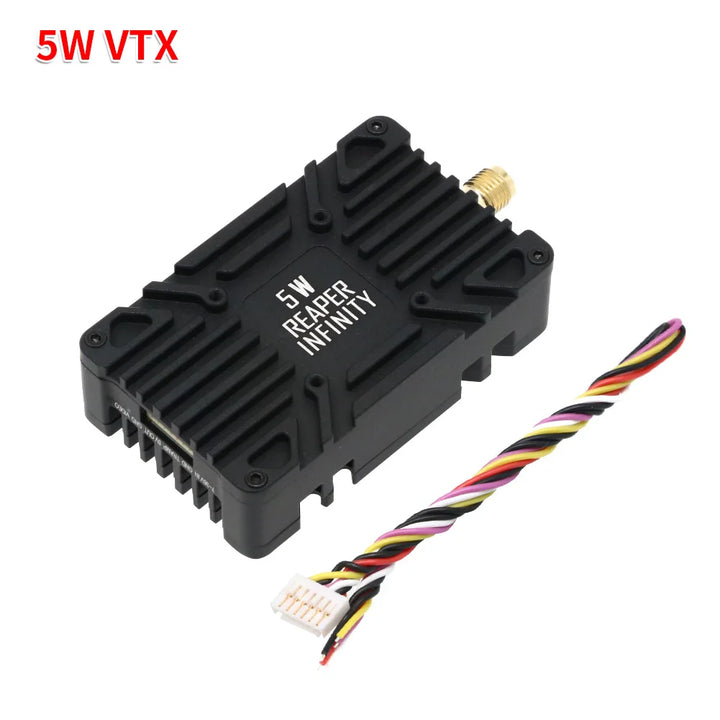 Foxeer Reaper Extreme V2 5.8GHz VTX — 2.5W / 3W / 5W / 10W, 72–80CH, Built-in Mic & Fan, Tramp, 20×20mm, for FPV Long Range Drones