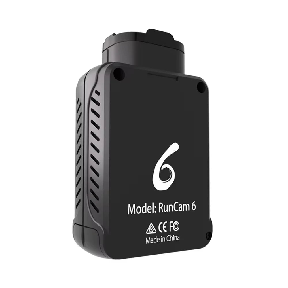 RunCam 6 — 4K 30fps FPV Action Camera, Sony IMX377 12MP, MP4, Micro SD, 19×19×27mm, 160° FOV, for FPV Drones