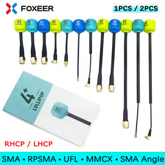 Foxeer Lollipop 4 Plus 5.8GHz FPV Antenna 2.6dBi RHCP — SMA / RP-SMA / UFL / MMCX, 1PC or 2PC
