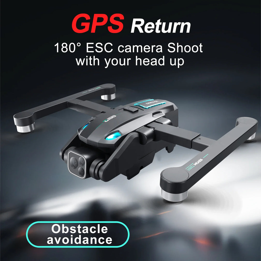 S188 GPS Rc Drone 4K HD Dual Camera Electric Control 180° Professional 5G Aerial Photography Obstacle Avoidance Brushless