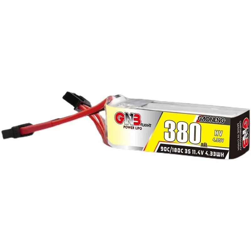 Gaoneng GNB 380mAh HV LiPo Battery 90C/180C XT30 — 2S / 3S / 4S / 6S Tiny Whoop FPV