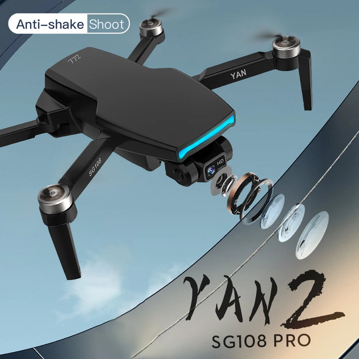 SG108 PRO 4K Drone 2-Axis Gimbal Professional Camera GPS 5G WiFi FPV Dron Brushless Long Distance 1000m RC Quadcopter 26 Minutes