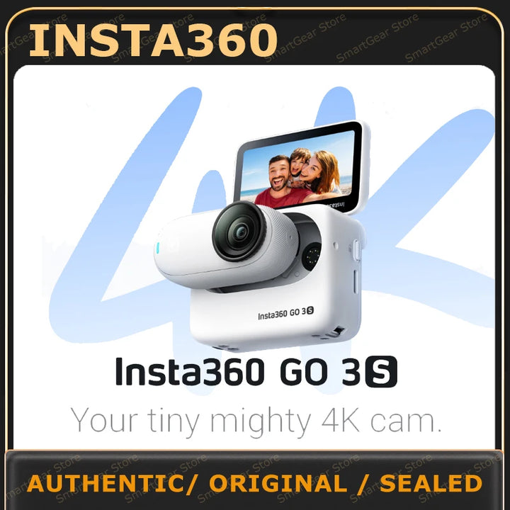 Brand New Insta360 GO 3S tiny mighty 4K camera White- New Product