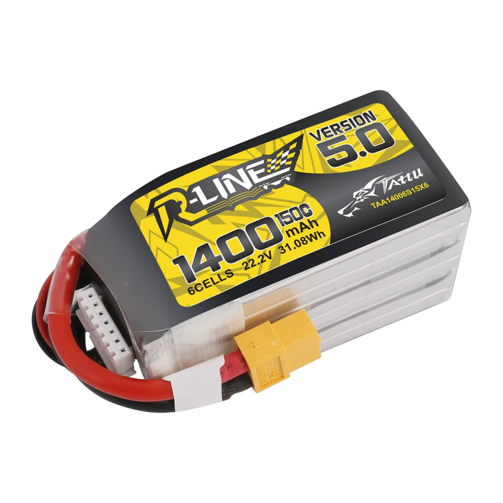 Tattu R-Line 5.0 V5 150C 850 1050 1200 1300 1550mAh Lipo Battery 3S/4S/6S XT30 XT60 Plug FPV Racing Drone RC Quadcopter