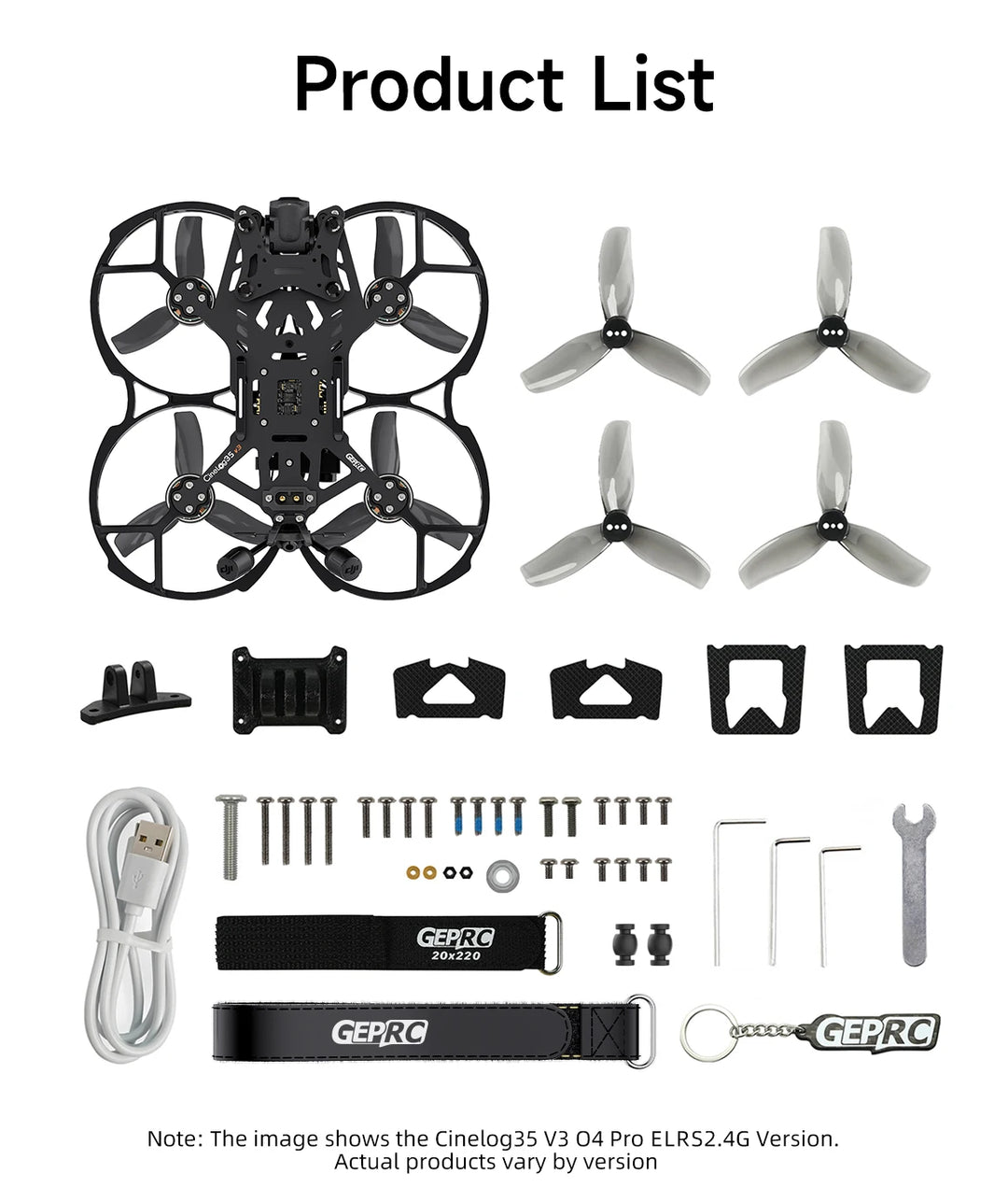 GEPRC CineLog35 V3 - DJI O4 Pro 3.5" FPV Drone (4K 120fps)
