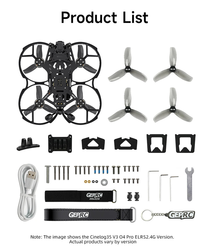 GEPRC CineLog35 V3 - DJI O4 Pro 3.5" FPV Drone (4K 120fps)